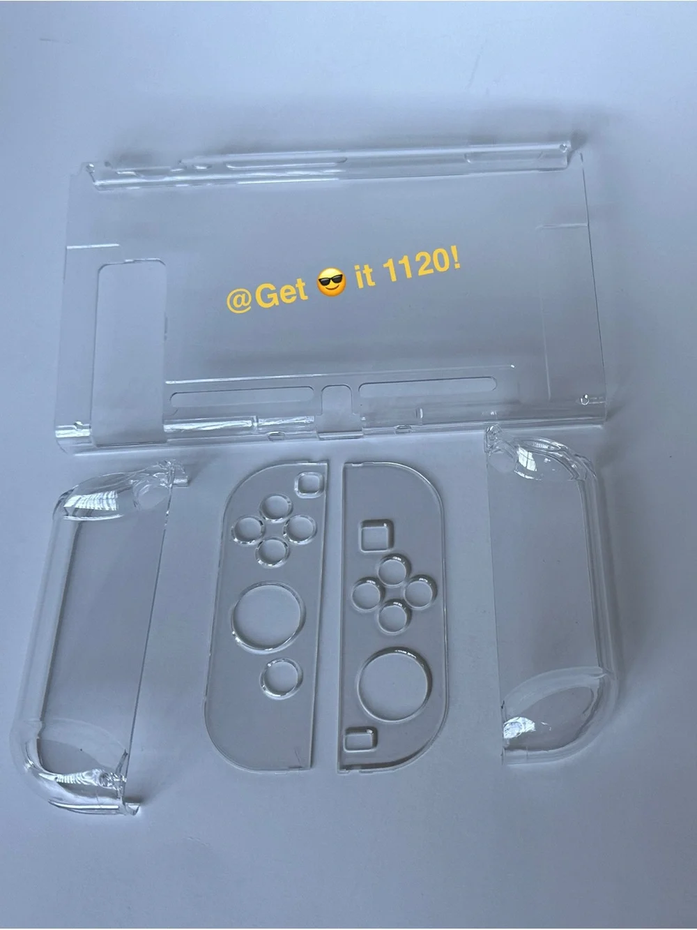 Nintendo Switch Clear Cover Case + Soft Silicon Thumb Cover